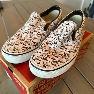 Custom skulls Vans.  Size 7 women’s.  Worn twice.